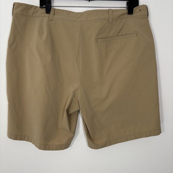 J Crew Tech Shorts Men 38 Khaki Chino Lightweight Stretch 9" Inseam Tan Golf - Picture 8 of 10